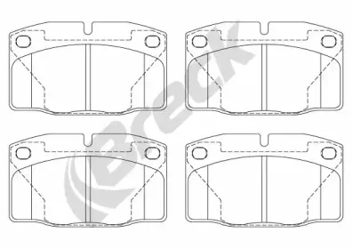 Комплект тормозных колодок, дисковый тормоз BRECK купить